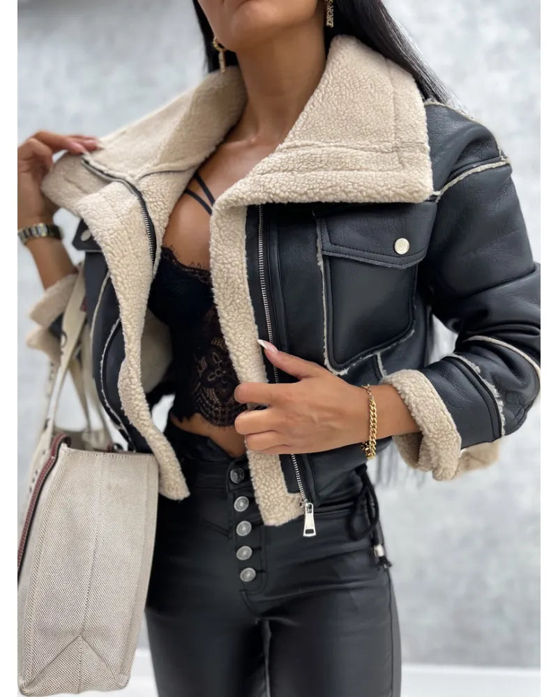 Camile - Lujosa chaqueta de cuero