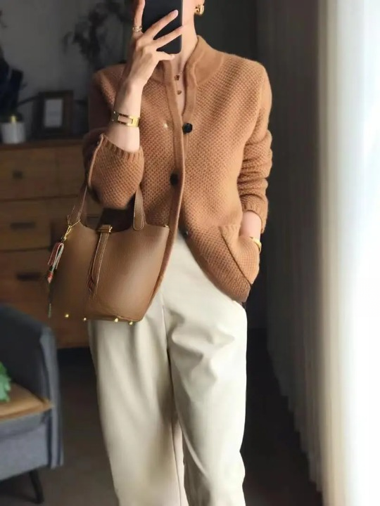 Elegante chaleco de otoño e invierno para mujer