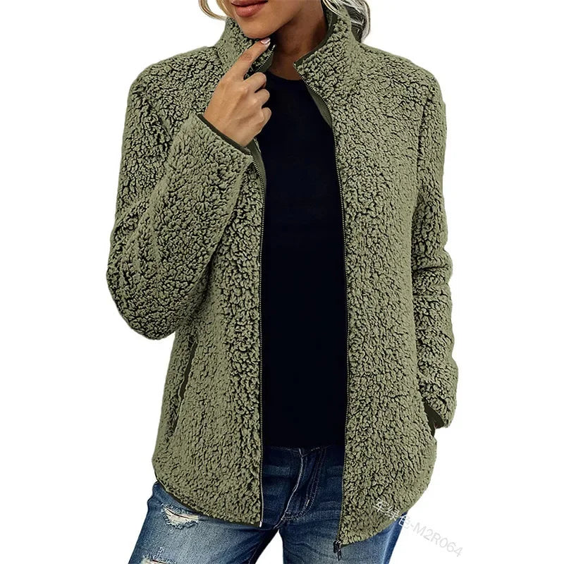 Chaqueta polar de invierno para mujer | tryne