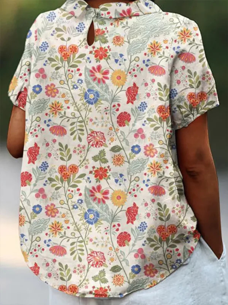Blusa de mujer con estampado floral