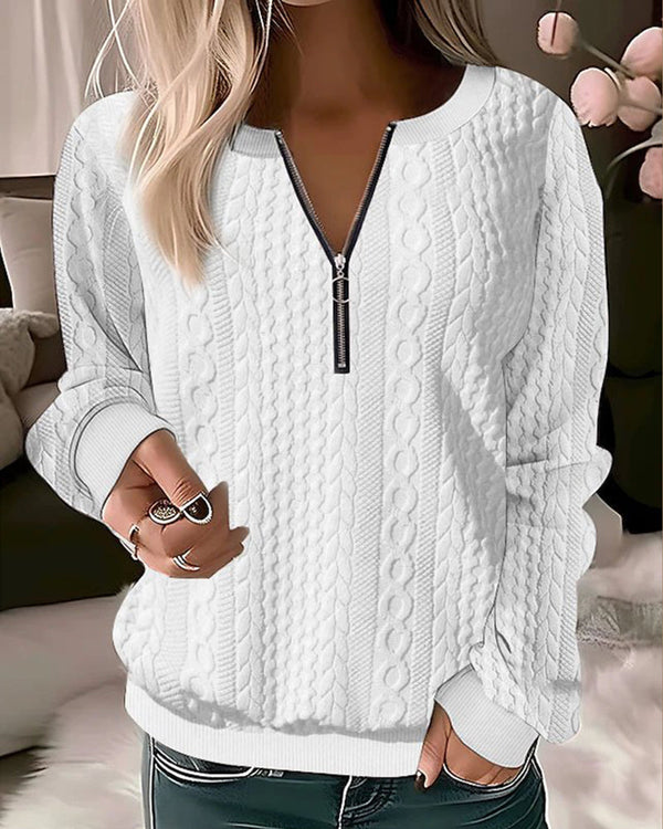 Lyra | jersey casual de punto con media cremallera