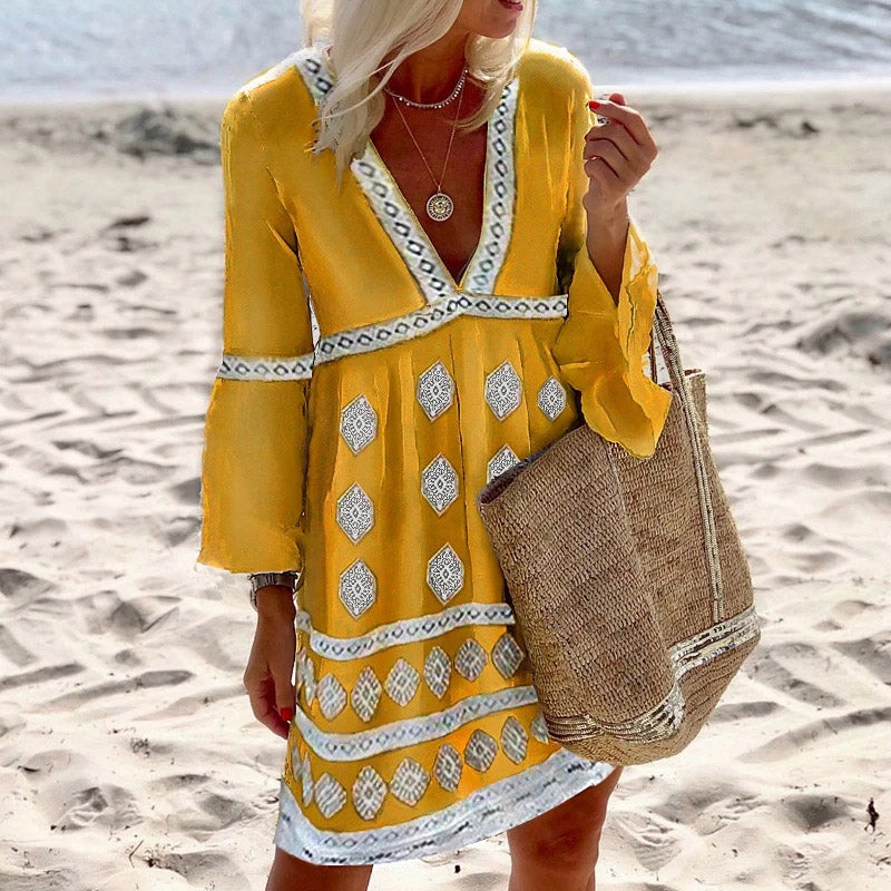 "Sarah" Vestido boho colorido