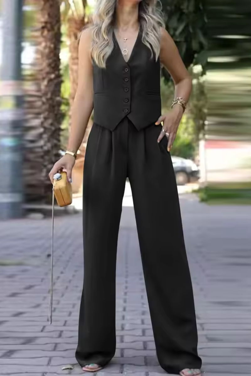 Tricia | Conjunto de traje casual sin mangas
