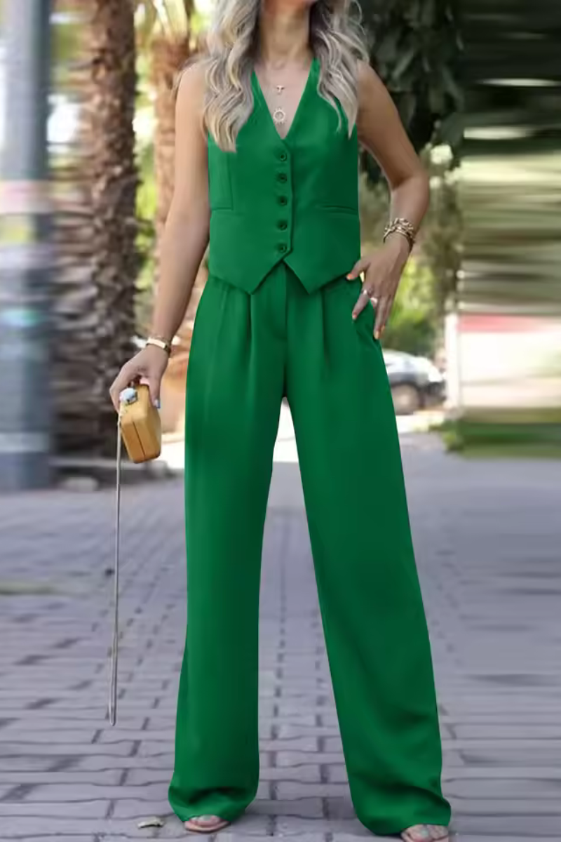 Tricia | Conjunto de traje casual sin mangas