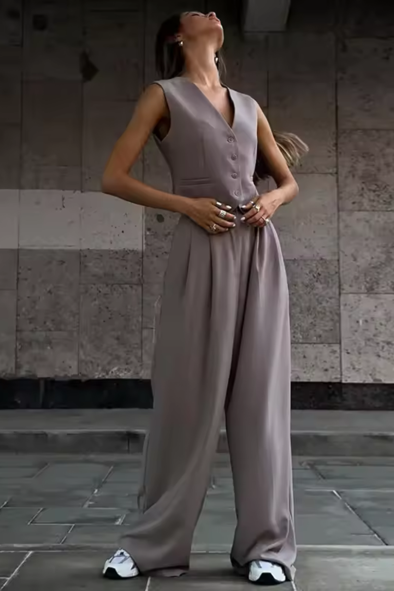 Tricia | Conjunto de traje casual sin mangas
