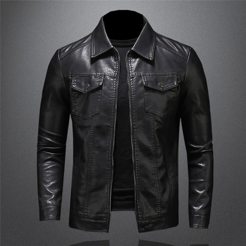 Riccardo™ - Chaqueta de cuero moderna