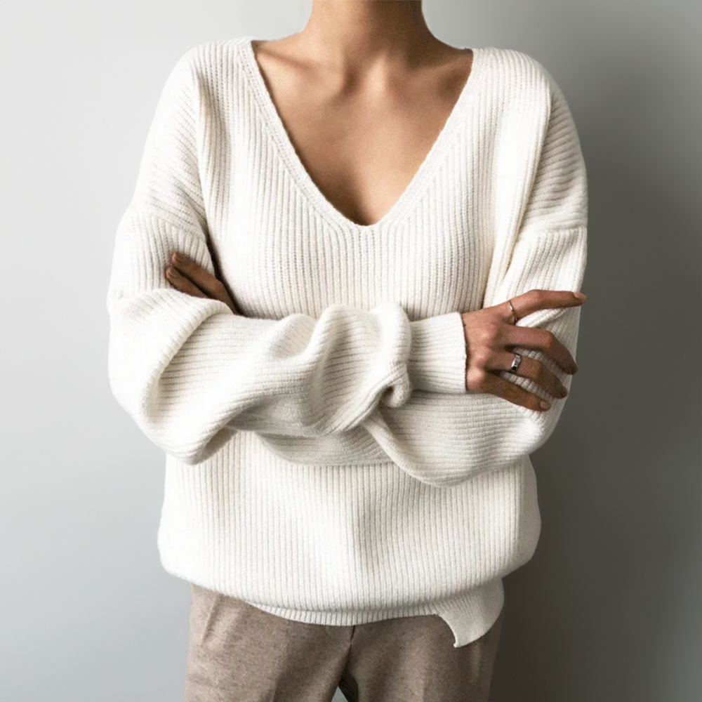 Julia - Elegante y cómodo jersey otoñal de punto suave para mujer
