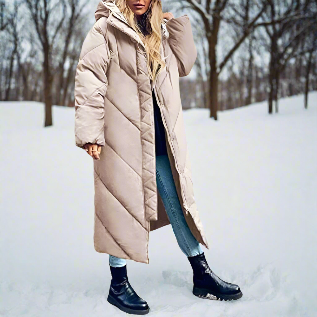 Elegante chaqueta de invierno con capucha para aventureros a la última
