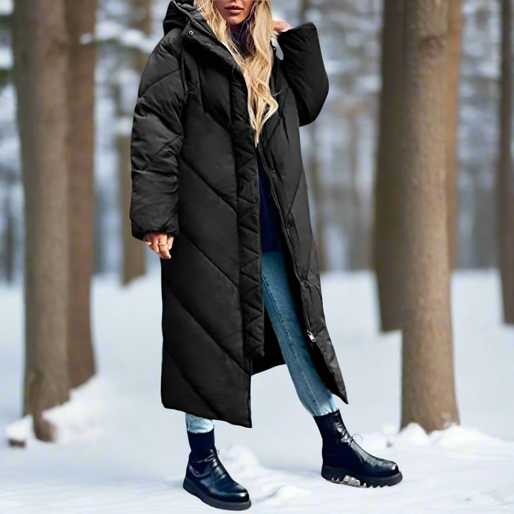 Elegante chaqueta de invierno con capucha para aventureros a la última