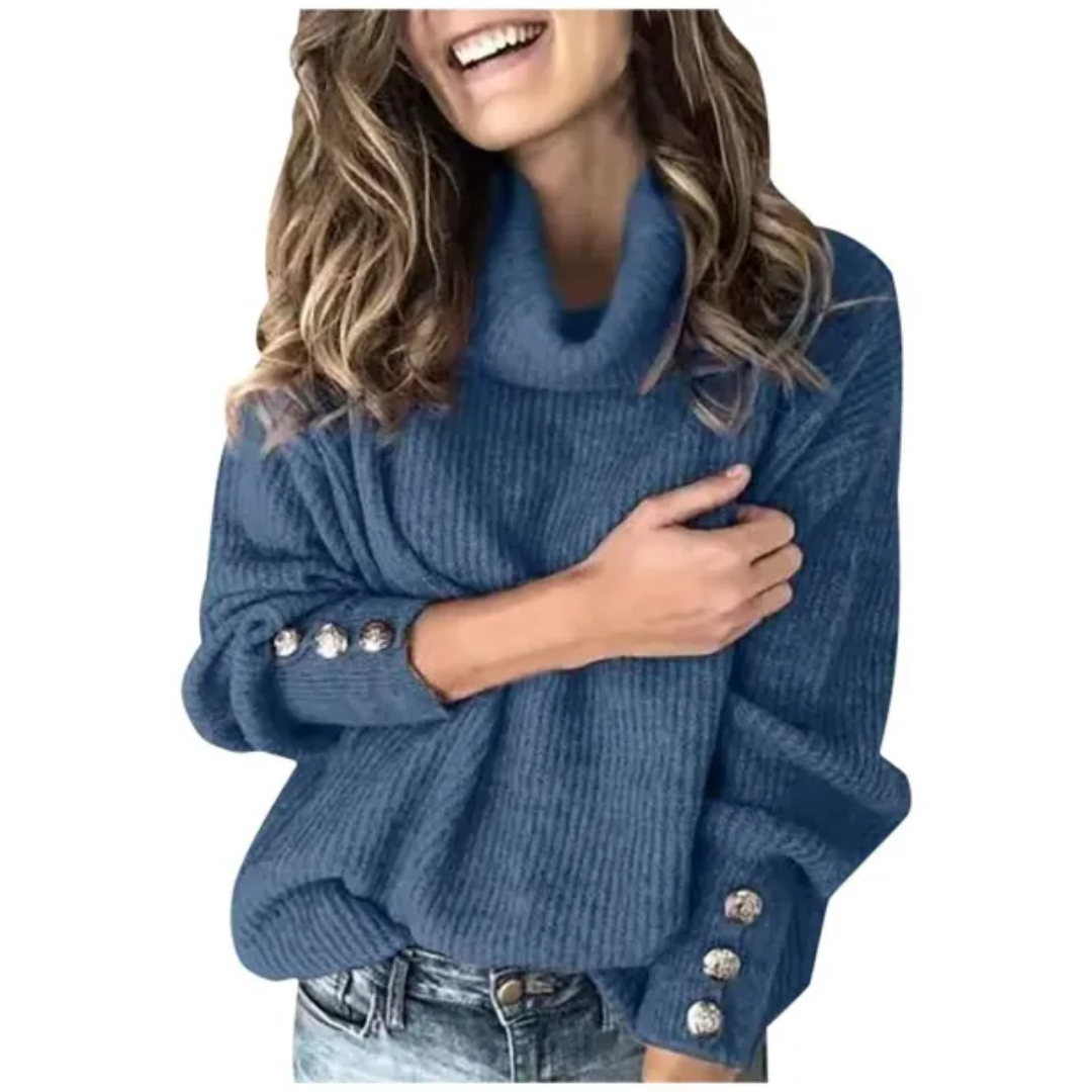 Jersey de cuello alto para mujer