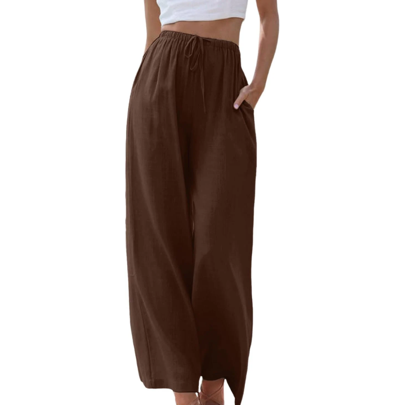Reese - Pantalones de talle alto y pernera ancha