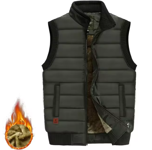 Chaleco de abrigo con forro para hombre
