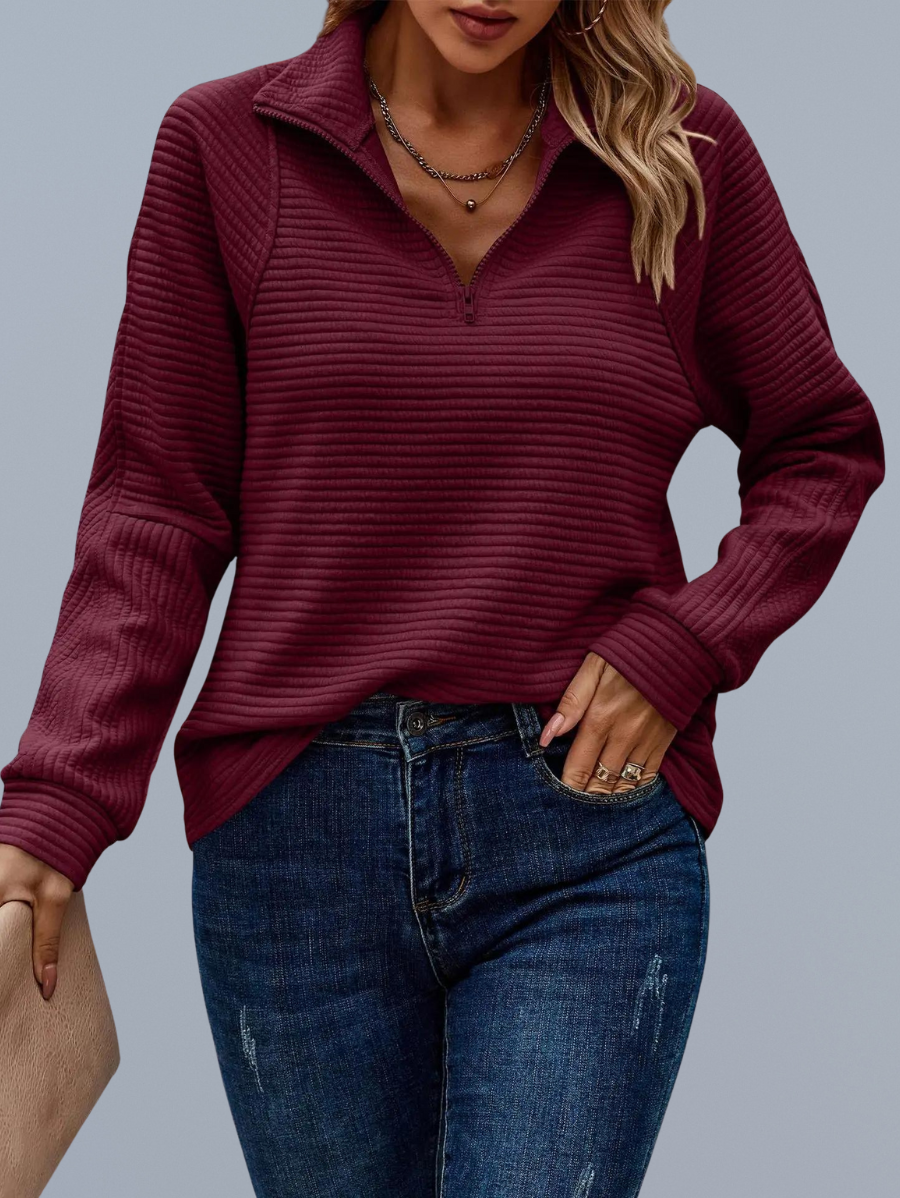 Grace | Jersey con media cremallera