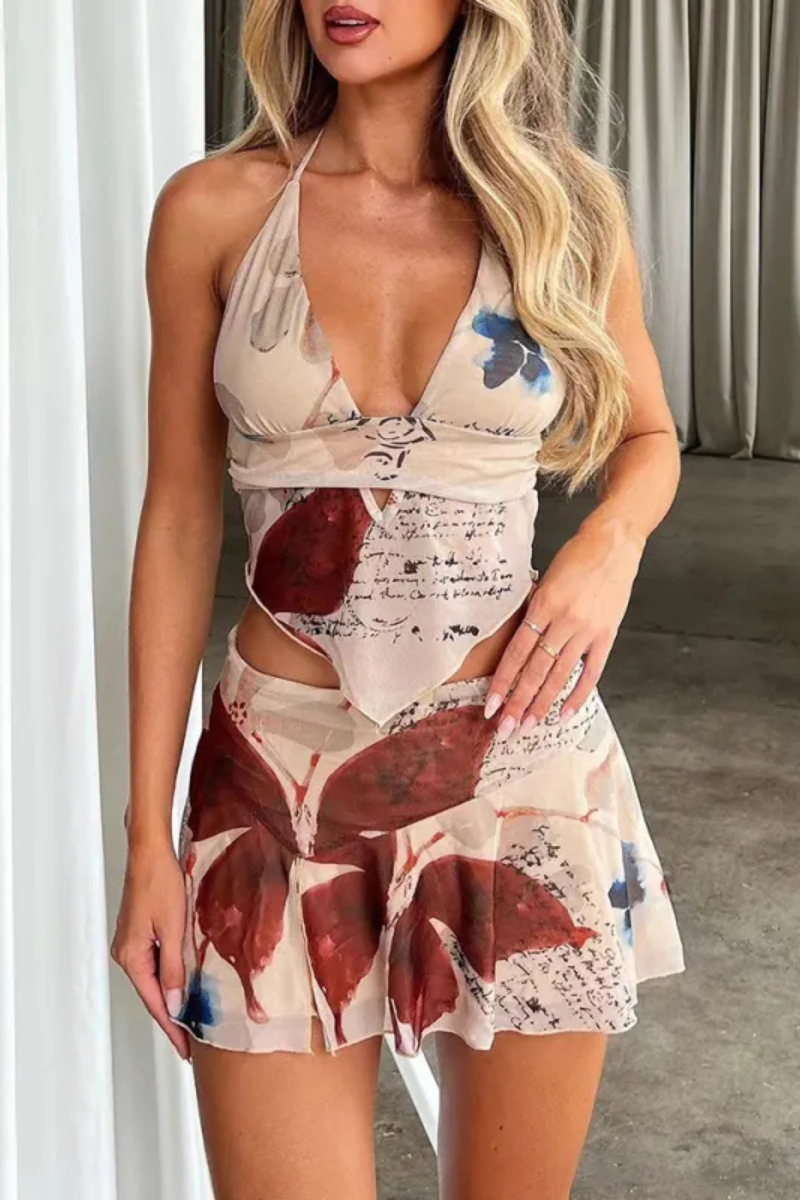 Velanthi | Verano Sexy Vestido Conjunto Ropa