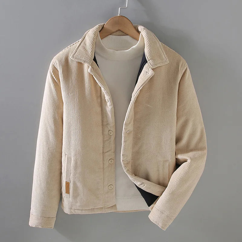 Chaqueta de pana acolchada Vintage