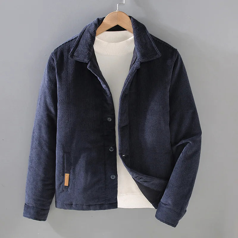 Chaqueta de pana acolchada Vintage