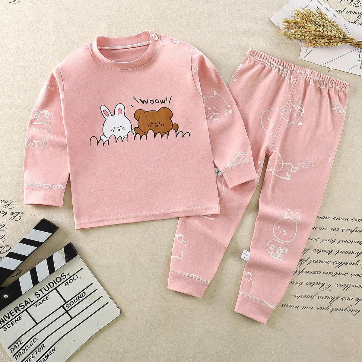 Heidi-Mode Nights Cómodo pijama infantil de dibujos animados