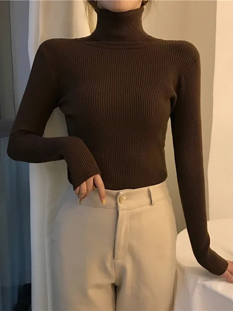 Trinetta Sweater | Jersey de cuello alto para mujer