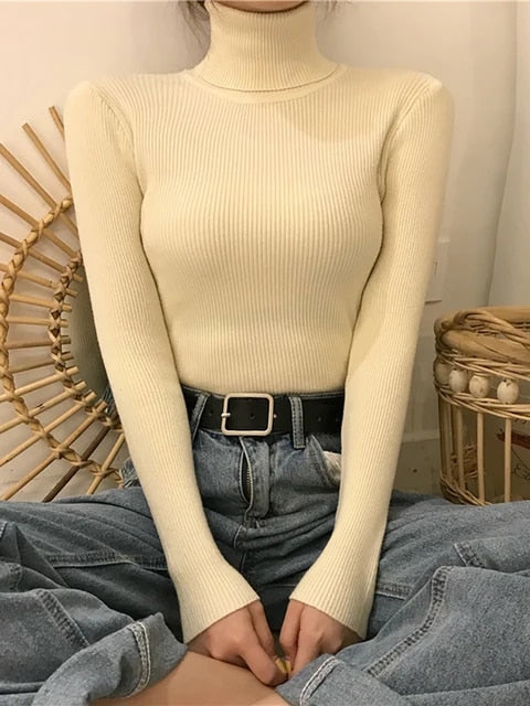 Trinetta Sweater | Jersey de cuello alto para mujer