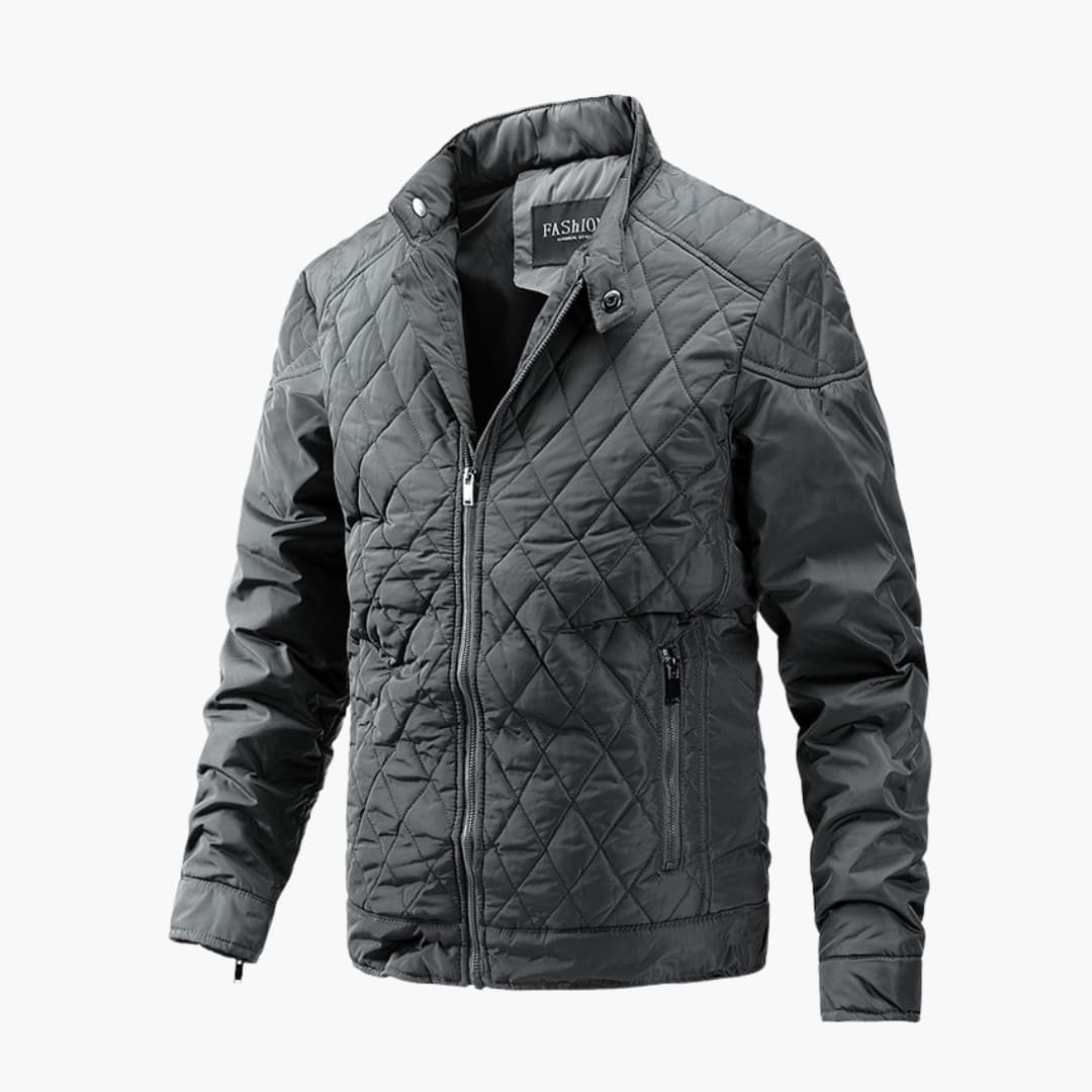 Elegante chaqueta acolchada de transición para hombre