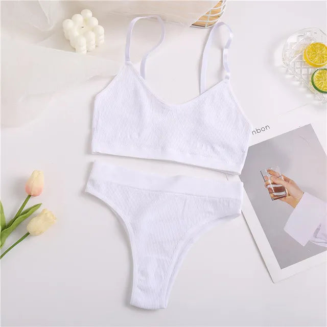 Conjunto de ropa interior sin costuras | ¡Con sexy cintura alta!