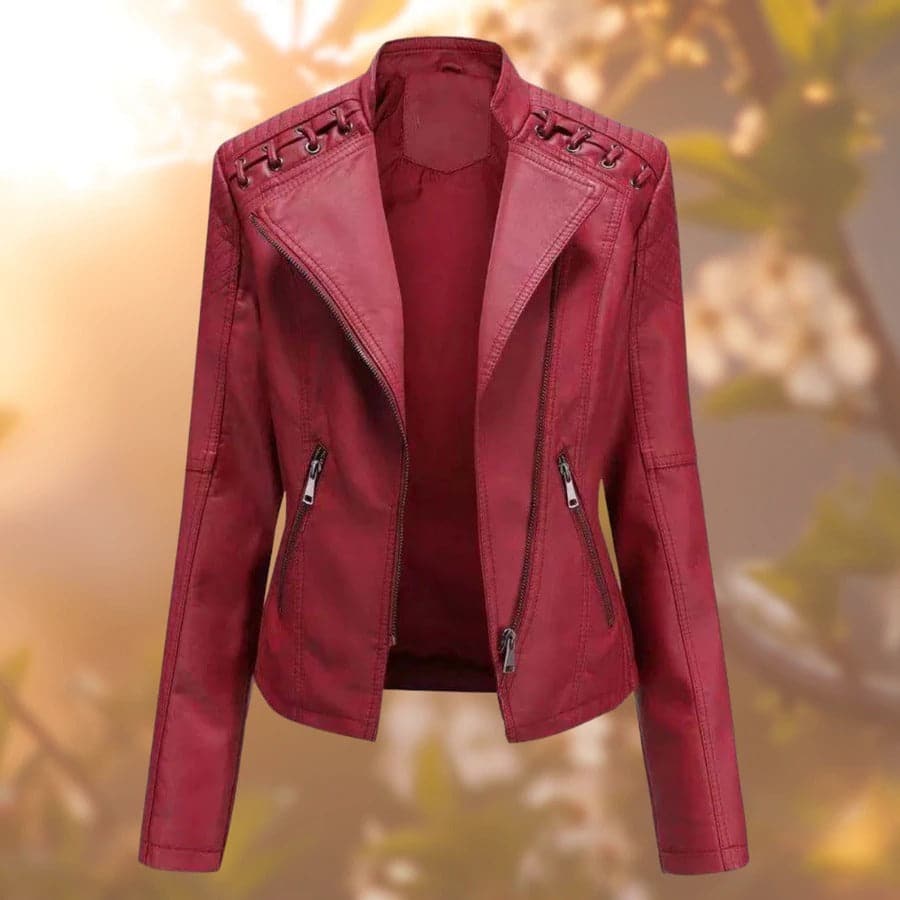 Elsa - Elegante chaqueta de cuero