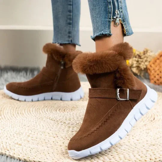 Berna | nuevos botines casual cortos de felpa en ante