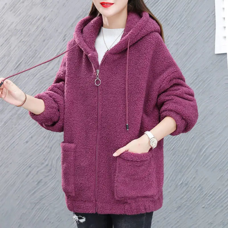 Lara | Chaqueta polar con capucha para mujer