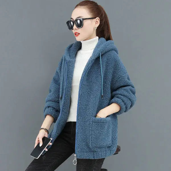 Nalia | chaleco polar con capucha