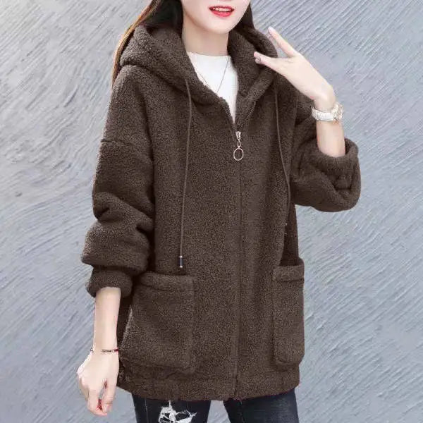 Nalia | chaleco polar con capucha