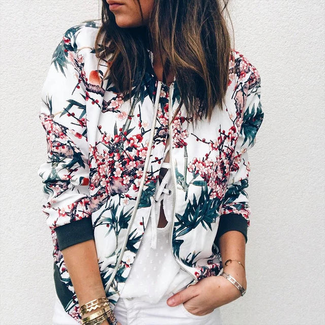 Eline | Chaqueta bomber con estampado floral