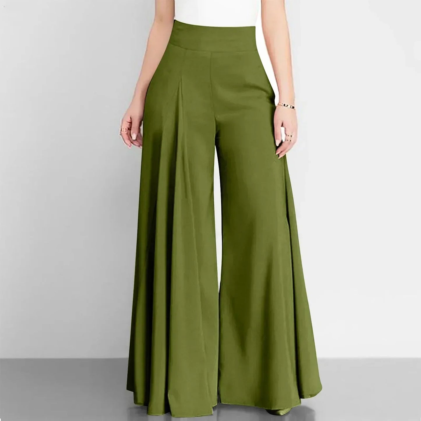 Pantalones elegantes con cintura alta