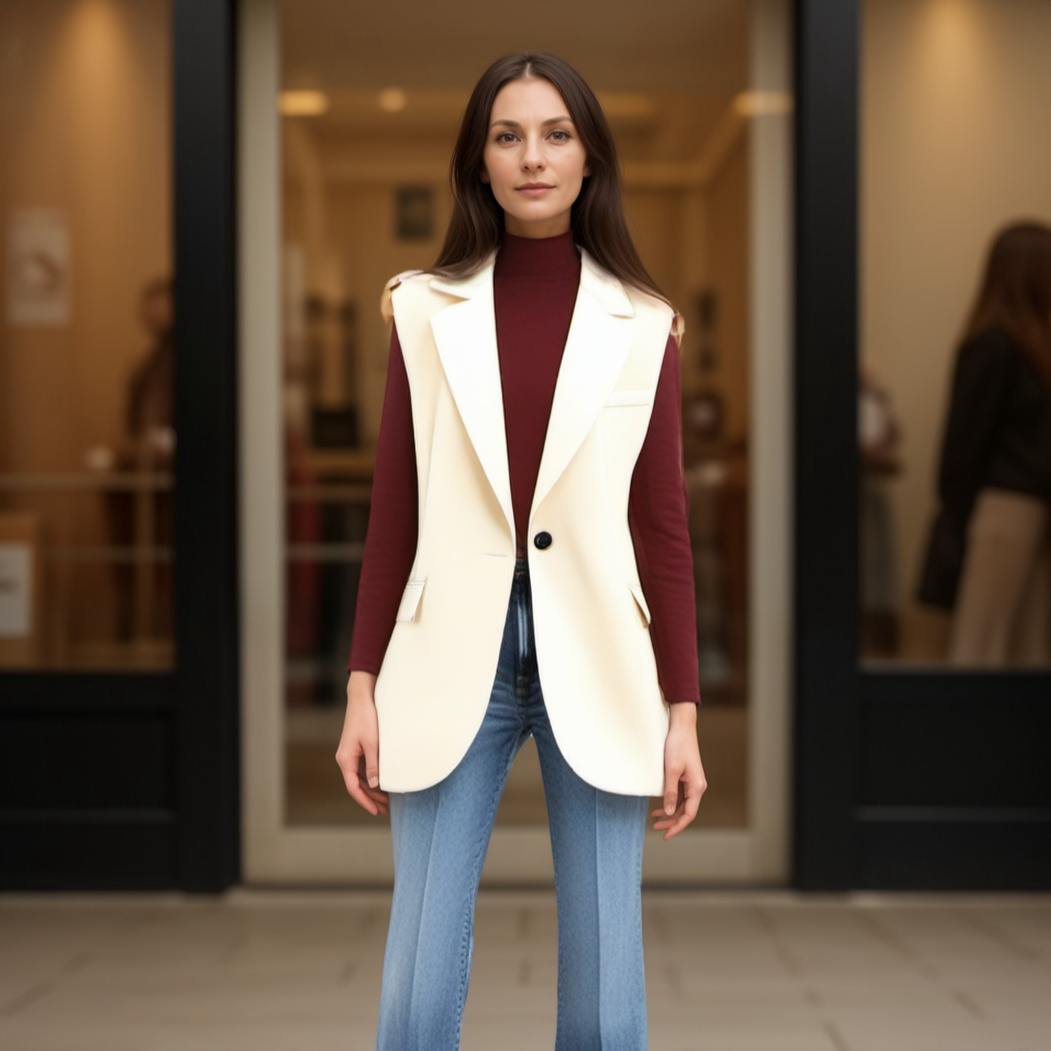 Iris - Elegante blazer sin mangas para mujer