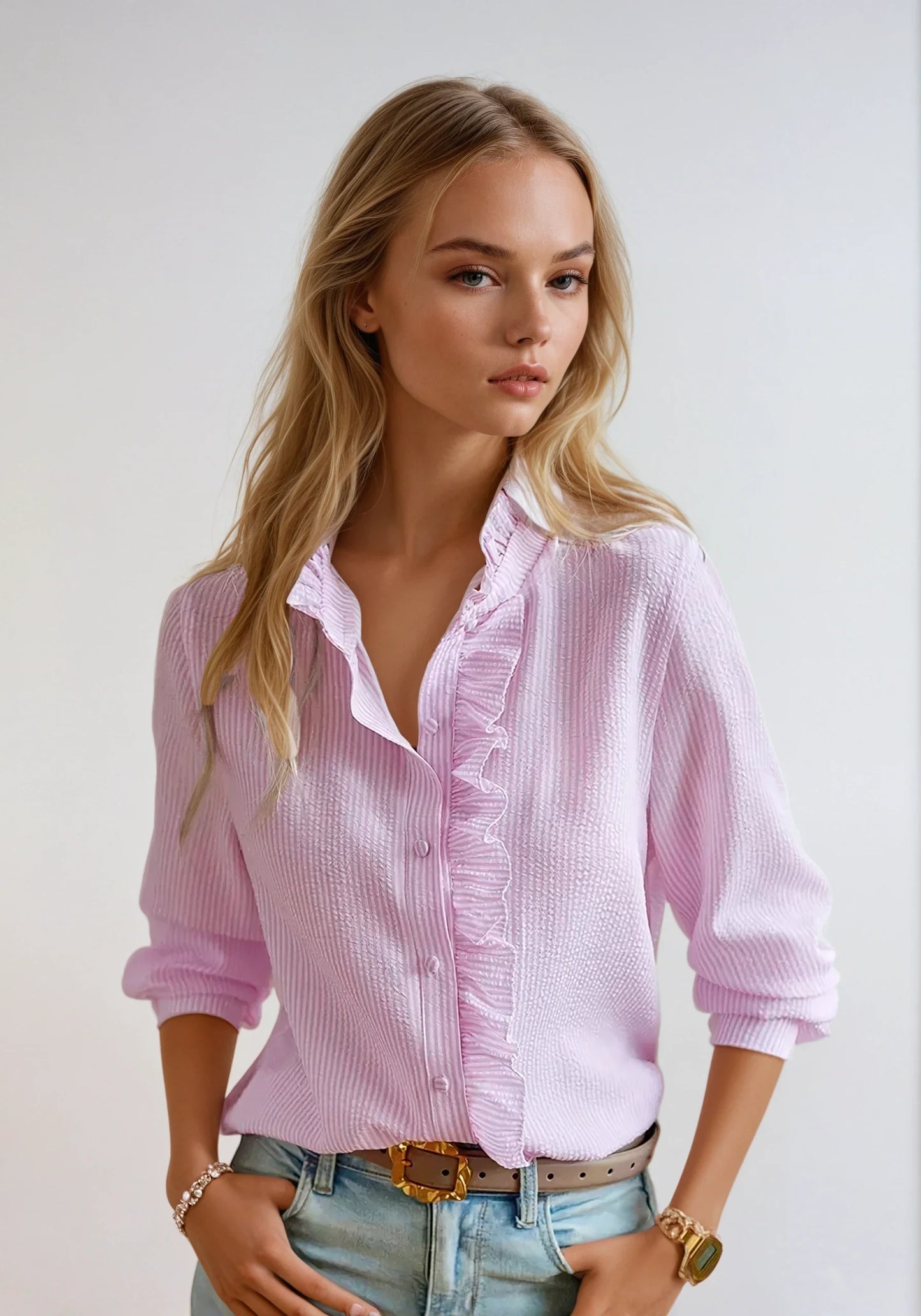 Helah - Blusa de volantes para mujer - Femenina y con estilo