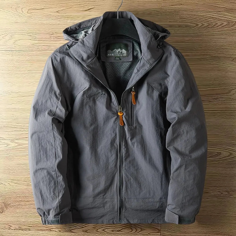 Chaqueta impermeable y transpirable para hombre