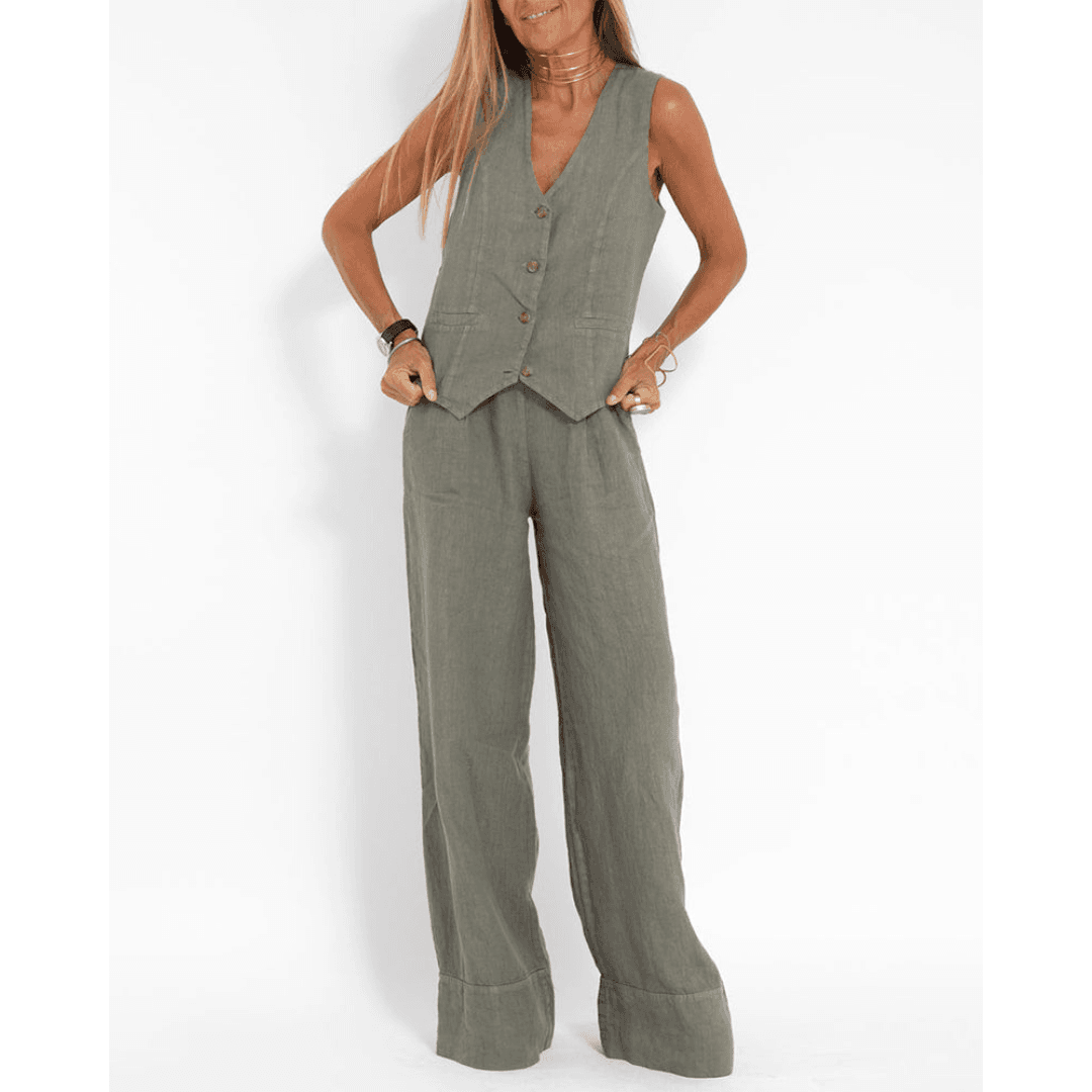 Traje de lino para mujer