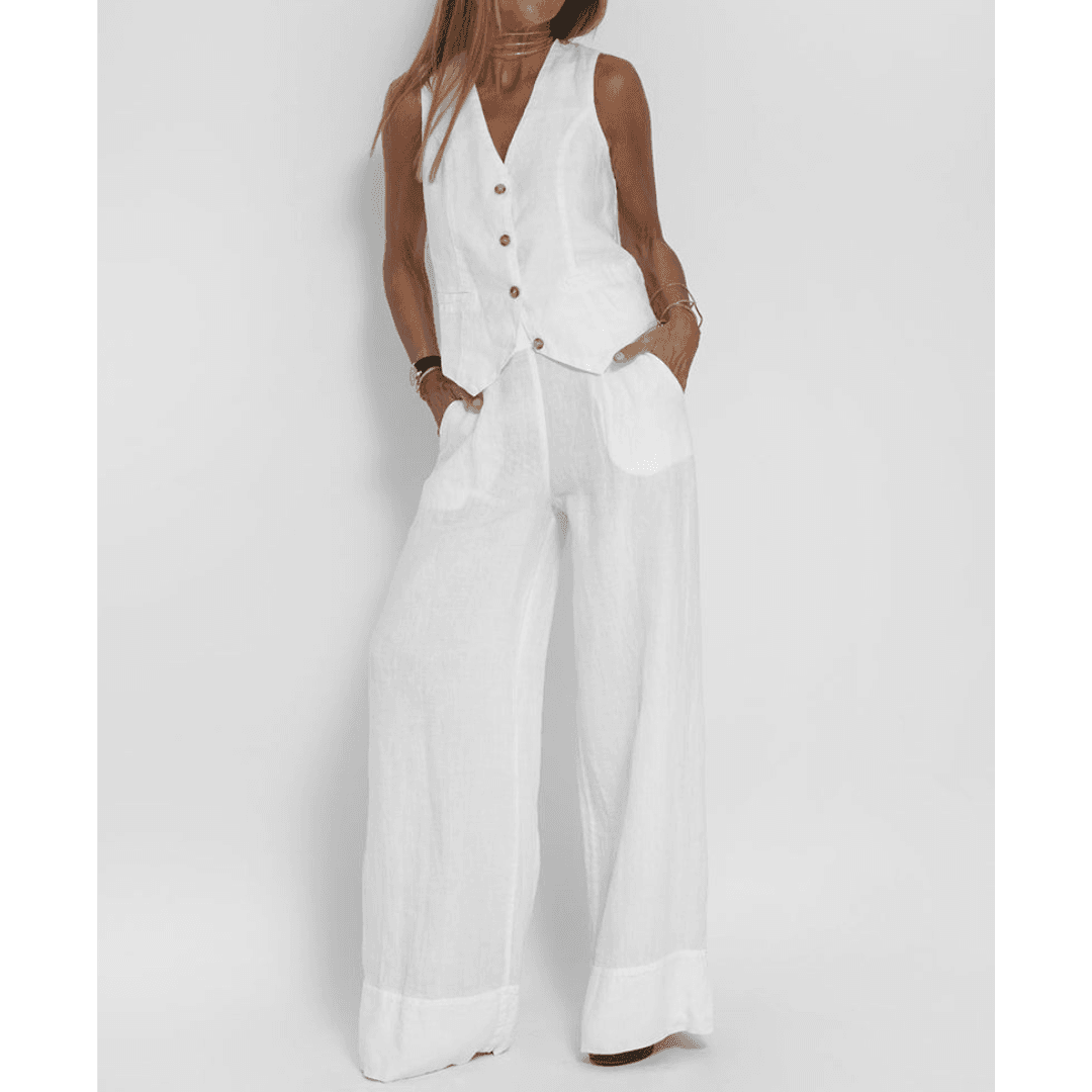 Traje de lino para mujer