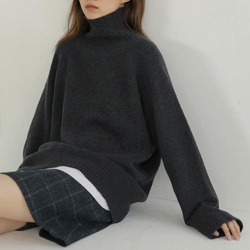 Jersey de cuello alto holgado | Zia
