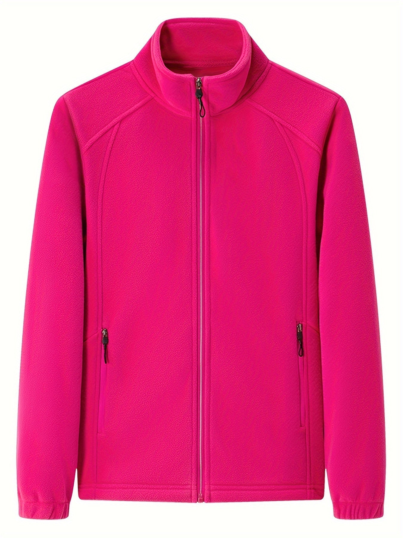 Fenna | Chaqueta de exterior de felpa con cuello alto y manga larga