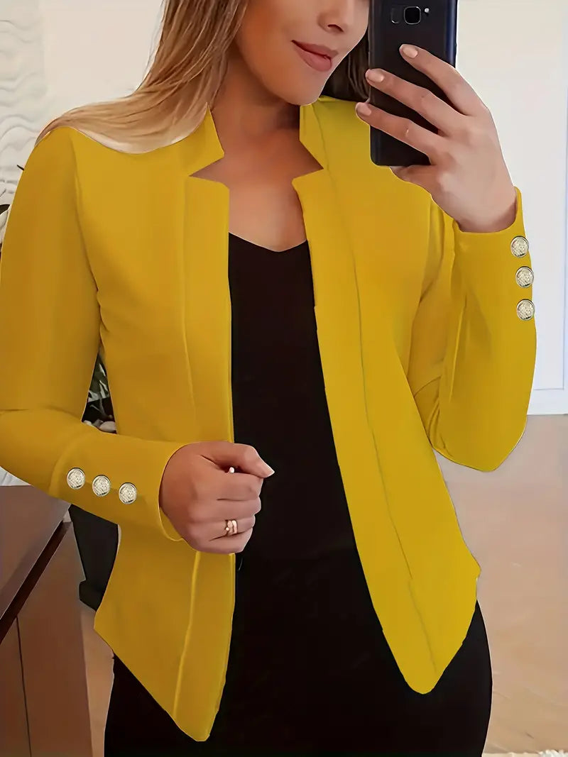 Emma | blazer de manga larga con parte delantera abierta para la primavera
