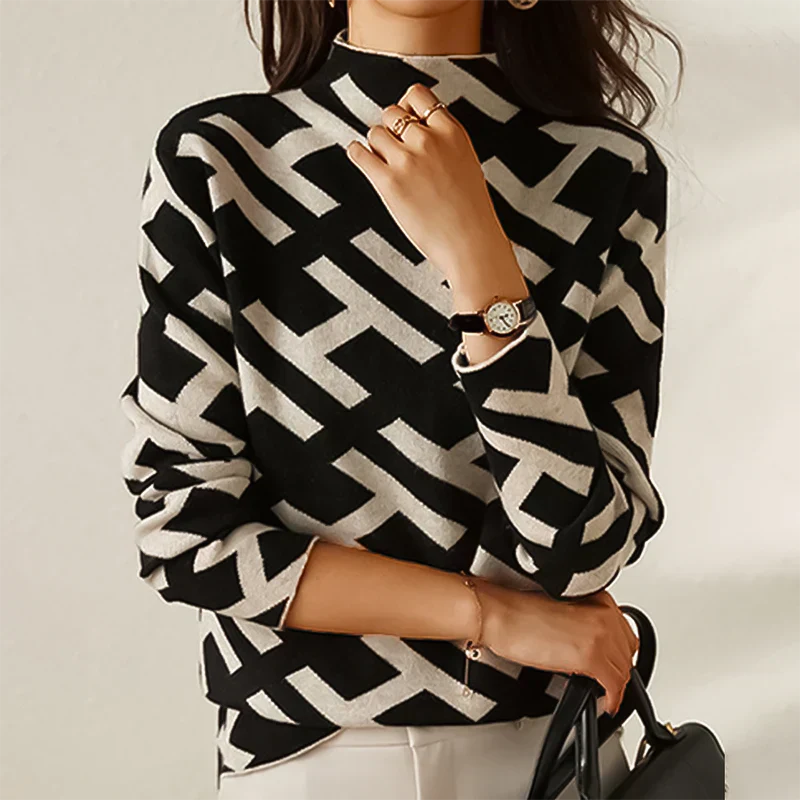 Elegante jersey de punto con detalles de estilo: perfecto para cualquier ocasión