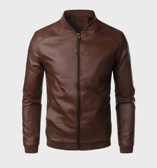 Fabert Jacket | Chaqueta de piel con cremallera para hombre