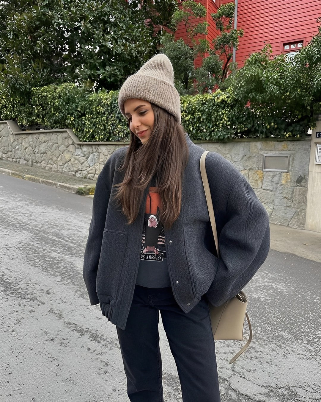 Chaqueta bomber de primavera para mujer