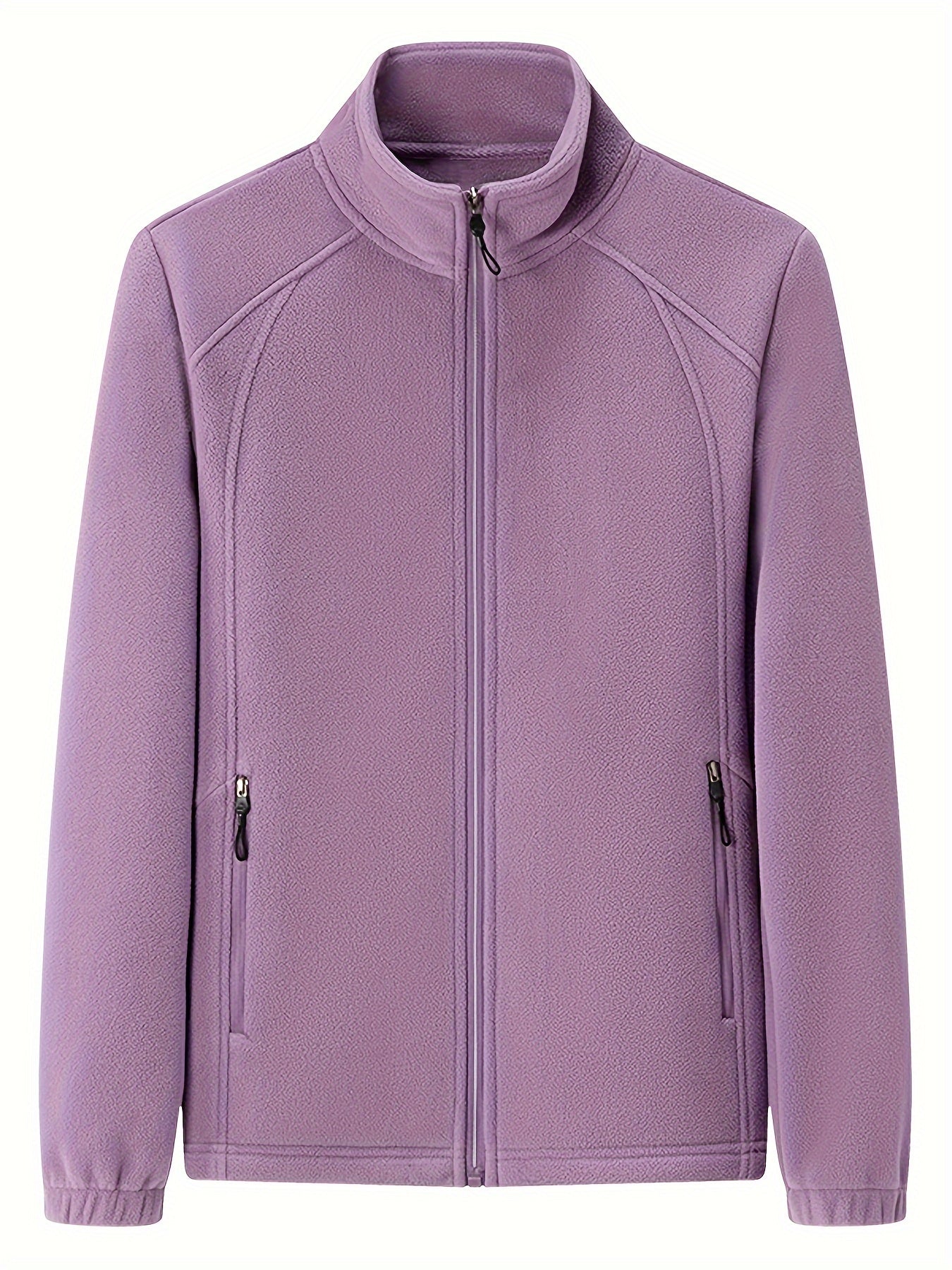 Fenna | Chaqueta de exterior de felpa con cuello alto y manga larga