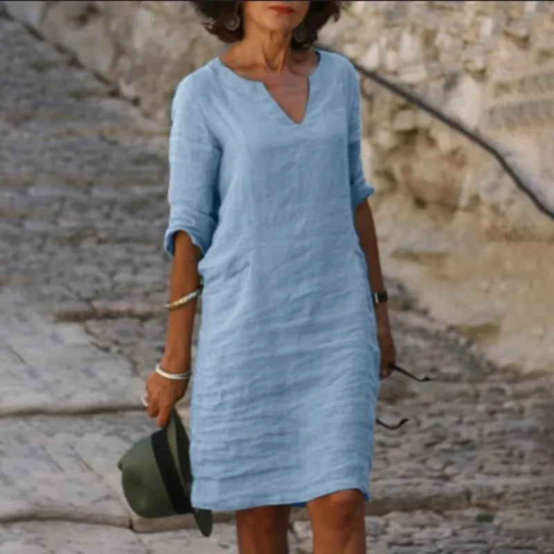 Vestidos con cuello en V para mujer
