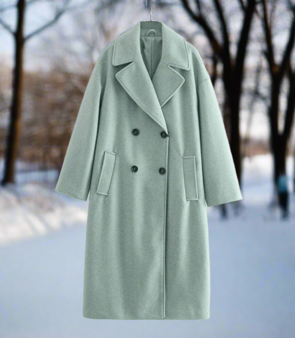 Abrigo de invierno streetwear atemporal: informal, cálido y moderno para mujer