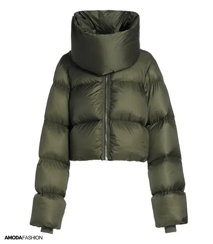 Chaqueta oversize con cuello alto