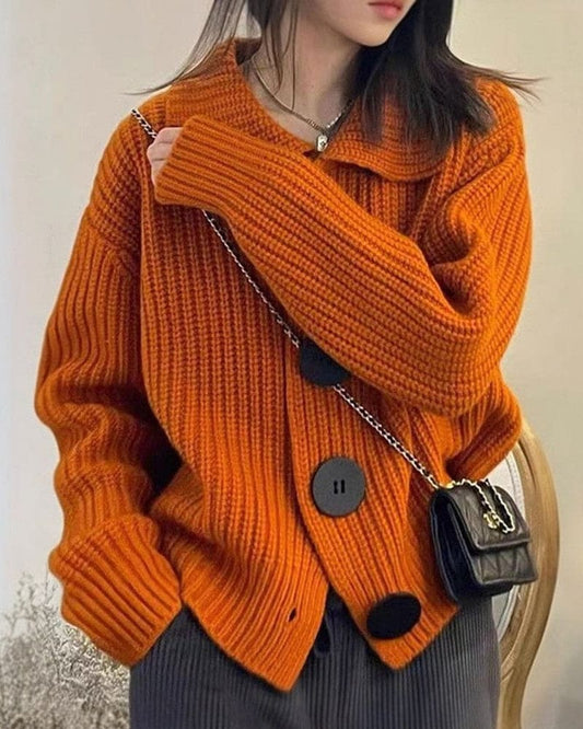 Valora Cardigan | Chaqueta de punto con botones grandes