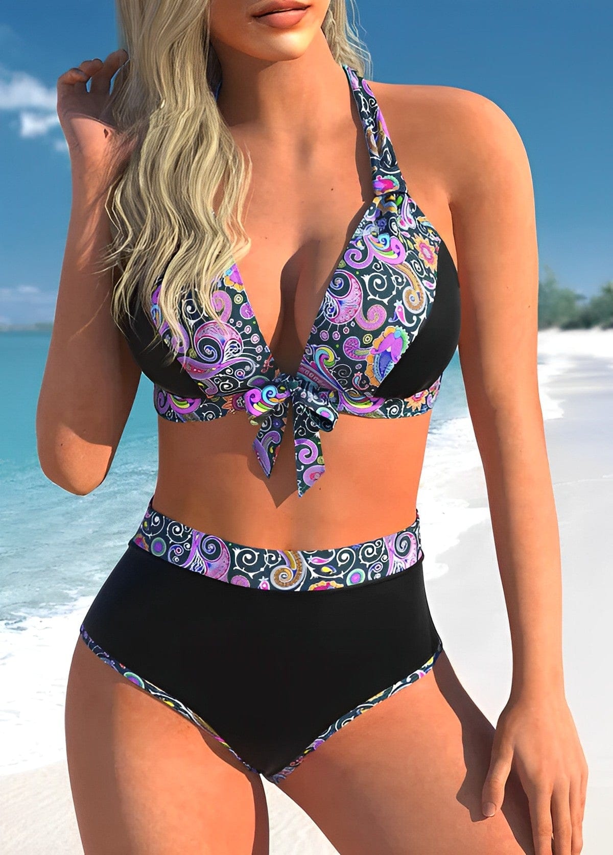 Ami - Bikini con estampado mandala