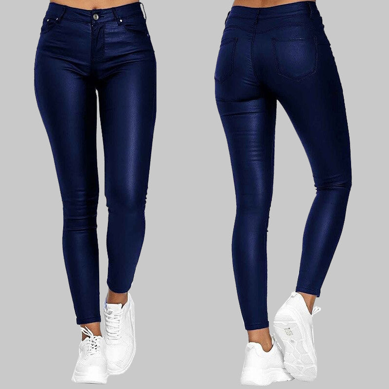 Pantalón de piel ChicFlex Slim